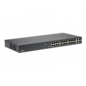 Axis T8524 PoE+ Network Switch - Switch - Managed - 24 x 10 / 100 / 1000 (PoE+) + 2 x combo Gigabit SFP (uplink) - desktop, rack-mountable - PoE+ (370 W) - for AXIS M3067-P, M3068-P, P1455-LE, P1455-LE-3 License Plate Verifier Kit