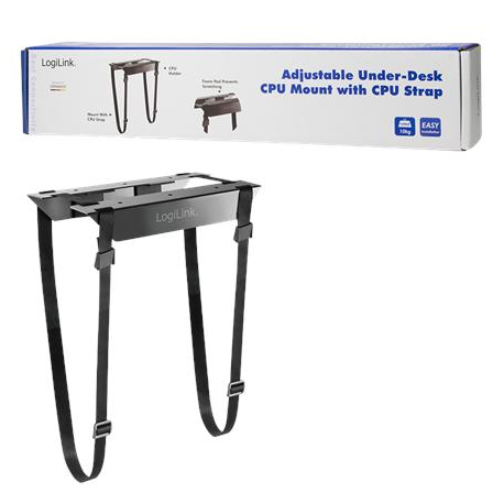 LogiLink - System mounting bracket - under-desk mountable - 4