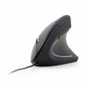 Gembird MUS-ERGO-01 - Vertical mouse - ergonomic - optical - 6 buttons - wired - USB - black