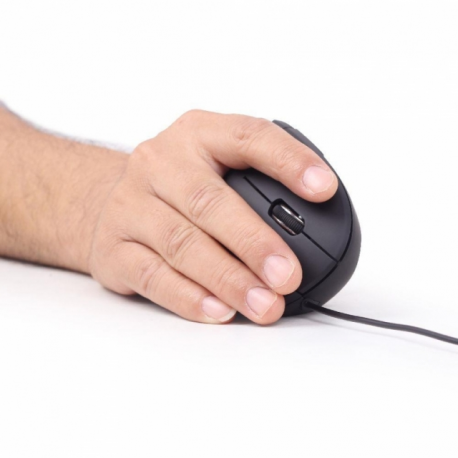 Gembird MUS-ERGO-01 - Vertical mouse - ergonomic - optical - 6 buttons - wired - USB - black - 4