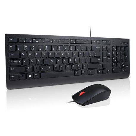 Lenovo Essential Wired Combo - Keyboard and mouse set - USB - Lithuanian - for ThinkCentre M80t Gen 3; ThinkCentre neo 50; ThinkPad T14s Gen 3; V50t Gen 2-13 - 2