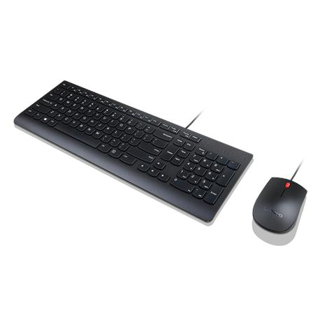 Lenovo Essential Wired Combo - Keyboard and mouse set - USB - Lithuanian - for ThinkCentre M80t Gen 3; ThinkCentre neo 50; ThinkPad T14s Gen 3; V50t Gen 2-13 - 3