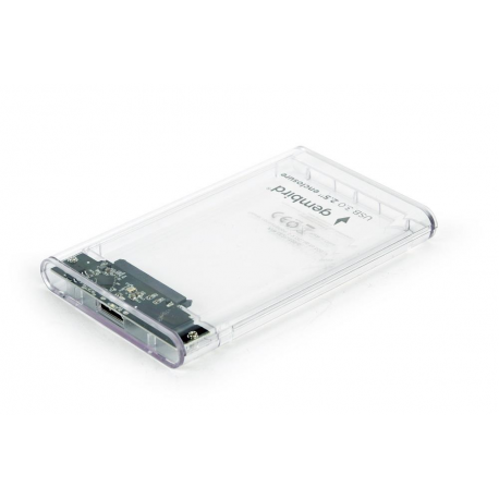 Cablexpert EE2-U3S9-6 - Storage enclosure - 2.5" - 1 Channel - SATA - USB 3.0 - transparent - 0