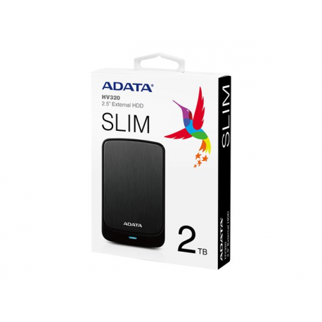 ADATA HV320 - Hard drive - 2 TB - external (portable) - USB 3.1 - black - 1