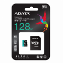 ADATA Premier Pro V30S - Flash memory card (SD adapter included) - 128 GB - A2  /  Video Class V30  /  UHS-I U3  /  Class10 - microSDXC UHS-I