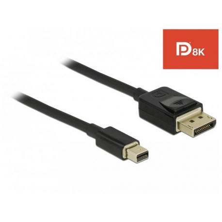 Delock - DisplayPort cable - DisplayPort male to Mini DisplayPort male - 2 m - black - 8K support - 0