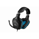 Logitech Gaming Headset G432 - Headset - 7.1 channel - full size - wired - USB, 3.5 mm jack - black