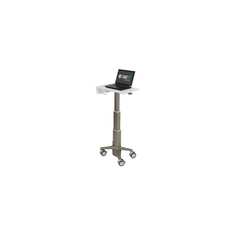 Ergotron CareFit - Cart - Slim - for notebook - aluminium, zinc-plated steel, high-grade plastic - white, warm grey - screen size: up to 17.3" - 0