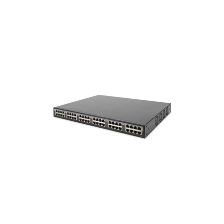 DIGITUS DN-95117 - PoE injector (rack-mountable  /  external) - AC 100-240 V - 370 Watt - output connectors: 24 - 1U - 19" - 0