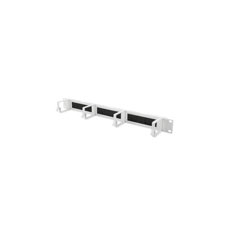 DIGITUS Professional DN-97662 - Cable management panel with rings - rack mountable - light grey, RAL 7035 - 1U - 19" - 0