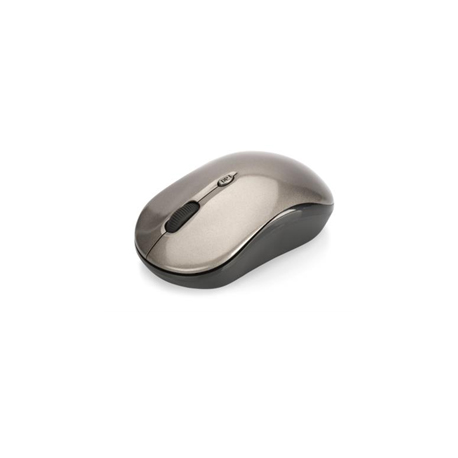 Ednet Notebook Mouse - Mouse - right and left-handed - optical - 3 buttons - wireless - 2.4 GHz - USB wireless receiver - black, antracite - 0