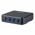 StarTech.com USB 3.0 Peripheral Sharing Switch - 4 USB 3.0 x 4 Computers - Mac  /  Windows  /  Linux - USB A / B Switch - USB Switch (HBS304A24A) - Hub - 8 x SuperSpeed USB 3.0 - desktop