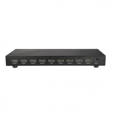 StarTech.com 4K 60hz HDMI Splitter - 8 Port - HDR Support - 7.1 Surround Sound Audio - HDMI Distribution Amplifier - HDMI 2.0 Splitter (ST128HD20) - Video / audio splitter - 8 x HDMI - for P / N: ST121HD20FXA - 2
