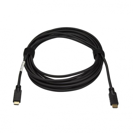 StarTech.com 10m(30ft) HDMI 2.0 Cable, 4K 60Hz Active HDMI Cable, CL2 Rated for In Wall Installation, Long Durable High Speed Ultra-HD HDMI Cable, HDR 10, 18Gbps, Male to Male Cord, Black - Al-Mylar EMI Shielding (HD2MM10MA) - HDMI cable - HDMI male to HDMI male - 10 m - 4K support - for P / N: ADJPROJCART, FPWHANGER, FPWTLTPORT, MBLTVSTNDEC, ST122HD202, STNDMTV100, STNDMTVDUO - 0