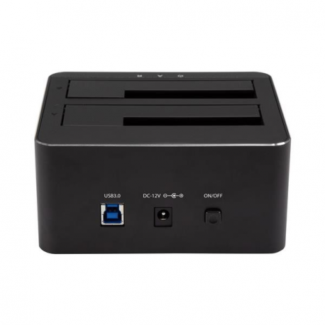 StarTech.com Dual Bay SATA HDD Docking Station - for 2 x 2.5  /  3.5" SATA SSD  /  HDD - Hot Swap - Hard Drive Docking Station - SSD Dock - HDD docking station - bays: 2 - 2.5", 3.5" - SATA 6Gb / s - USB 3.0 - black - for P / N: SVA12M5NA - 0