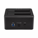 StarTech.com Dual Bay SATA HDD Docking Station - for 2 x 2.5  /  3.5" SATA SSD  /  HDD - Hot Swap - Hard Drive Docking Station - SSD Dock - HDD docking station - bays: 2 - 2.5", 3.5" - SATA 6Gb / s - USB 3.0 - black - for P / N: SVA12M5NA