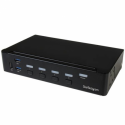 StarTech.com 4 Port HDMI KVM - HDMI KVM Switch - 1080p - USB 3.0 & Audio Support - KVM Video Switch (SV431HDU3A2) - KVM / USB switch - 4 x KVM / audio / USB + 3 x SuperSpeed USB - 1 local user - rack-mountable - AC 120 / 230 V / DC 9 - 12 V - for P / N: SV431RACK
