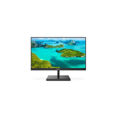 Philips E-line 245E1S - LED monitor - 24" (23.8" viewable) - 2560 x 1440 QHD @ 75 Hz - IPS - 250 cd / m² - 1000:1 - 4 ms - HDMI, VGA, DisplayPort - textured black - 0