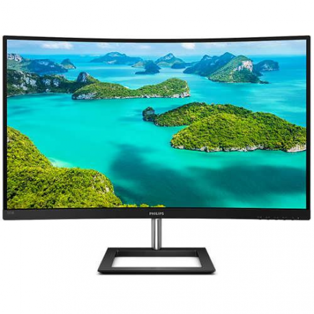 Philips E-line 271E1SCA - LED monitor - curved - 27" - 1920 x 1080 Full HD (1080p) @ 75 Hz - VA - 250 cd / m² - 3000:1 - 4 ms - HDMI, VGA - speakers - textured black - 0