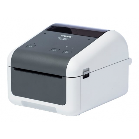 Brother TD-4520DN - Label printer - direct thermal - Roll (11.8 cm) - 300 x 300 dpi - up to 152 mm / sec - USB 2.0, LAN, serial - grey, white - 1