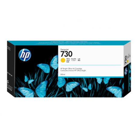 HP 730 - 300 ml - high capacity - yellow - original - DesignJet - ink cartridge - for DesignJet SD Pro MFP, T1600, T1600dr, T1700, T1700dr, T2600, T2600dr - 0