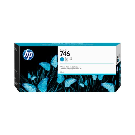 HP 746 - 300 ml - cyan - original - DesignJet - ink cartridge - for DesignJet HD Pro MFP, Z6, Z6dr, Z9+, Z9+dr - 0