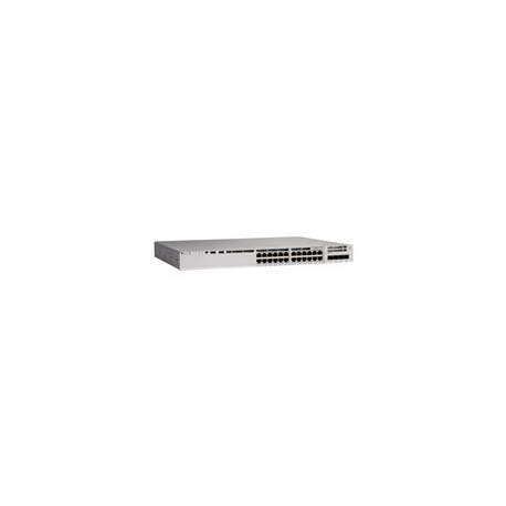 Cisco Catalyst 9200L - Network Essentials - switch - L3 - 24 x 10 / 100 / 1000 (PoE+) + 4 x 10 Gigabit SFP+ (uplink) - rack-mountable - PoE+ (740 W) - 0