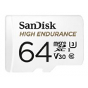 SanDisk High Endurance - Flash memory card (microSDXC to SD adapter included) - 64 GB - Video Class V30  /  UHS-I U3  /  Class10 - microSDXC UHS-I