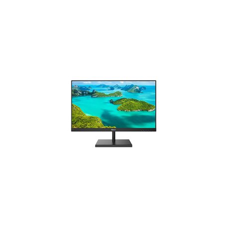 Philips E-line 245E1S - LED monitor - 24" (23.8" viewable) - 2560 x 1440 QHD @ 75 Hz - IPS - 250 cd / m² - 1000:1 - 4 ms - HDMI, VGA, DisplayPort - textured black - 4