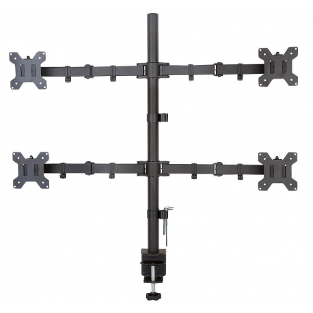 TECHly - Mounting kit - for 4 LCD displays - black - screen size: 13"-27" - desk-mountable - 0