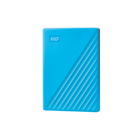 WD My Passport WDBYVG0020BBL - Hard drive - encrypted - 2 TB - external (portable) - USB 3.2 Gen 1 - 256-bit AES - blue - 0