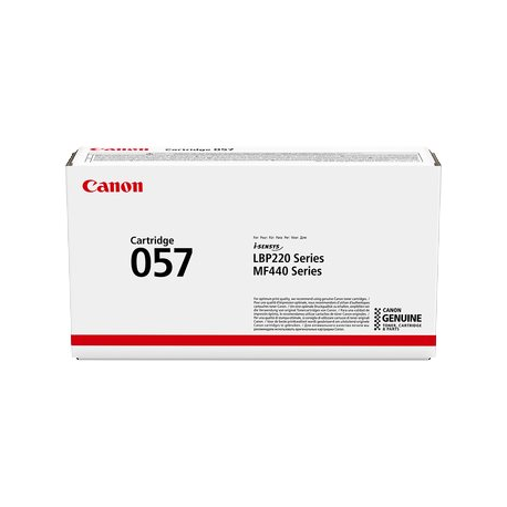 Canon 057 - Black - original - toner cartridge - for ImageCLASS LBP228, LBP236, LBP237, MF455; i-SENSYS LBP233, LBP236, MF453, MF455 - 0