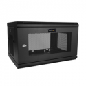 StarTech.com 2 Post 6U 19" Wall Mount Network Cabinet, 15" Deep Locking IT Switch Depth Enclosure, Vented Computer / Electronics Equipment Data Rack with Shelf & Hook & Loop Tape  / Assembled - 19 Inch Wall Cabinet (RK616WALM) - Rack enclosure cabinet - wall mountable - black - 6U