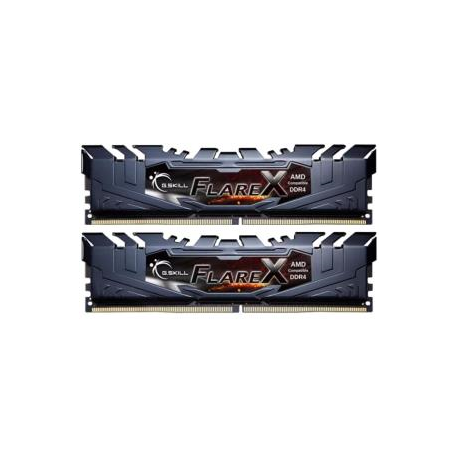 G.Skill Flare X series - AMD Edition - DDR4 - kit - 16 GB: 2 x 8 GB - DIMM 288-pin - 3200 MHz  /  PC4-25600 - CL16 - 1.35 V - unbuffered - non-ECC - 0