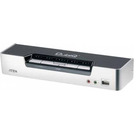 ATEN CubiQ CS1794 USB 2.0 HDMI KVMP Switch - KVM  /  audio  /  USB switch - 4 x KVM  /  audio  /  USB - 1 local user - desktop - 0