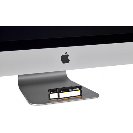 CORSAIR Mac Memory - DDR4 - kit - 32 GB: 2 x 16 GB - SO-DIMM 260-pin - 2666 MHz  /  PC4-21300 - CL18 - 1.2 V - unbuffered - non-ECC - 4