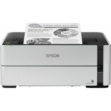 Epson EcoTank M1180 - Printer - B / W - Duplex - ink-jet - refillable - A4 / Legal - 1200 x 2400 dpi - up to 20 ppm - capacity: 250 sheets - USB 2.0, LAN, Wi-Fi - 0