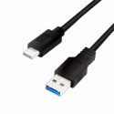 LogiLink - USB cable - USB Type A (M) to USB-C (M) reversible - USB 3.2 Gen 1 - 3 A - 3 m - black