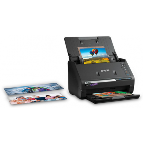 Epson FastFoto FF-680W - Document scanner - Contact Image Sensor (CIS) - Duplex - A4 - 600 dpi x 600 dpi - up to 45 ppm (mono)  /  up to 45 ppm (colour) - ADF (100 sheets) - USB 3.0, Wi-Fi(n) - 2