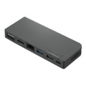Lenovo Powered USB-C Travel Hub - Docking station - USB-C - VGA, HDMI - Worldwide - for IdeaPad 3 14; ThinkCentre neo 50; ThinkPad L13 Yoga Gen 3; T14s Gen 3; X1 Nano Gen 2