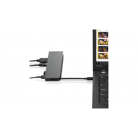 Lenovo Powered USB-C Travel Hub - Docking station - USB-C - VGA, HDMI - Worldwide - for IdeaPad 3 14; ThinkCentre neo 50; ThinkPad L13 Yoga Gen 3; T14s Gen 3; X1 Nano Gen 2 - 3