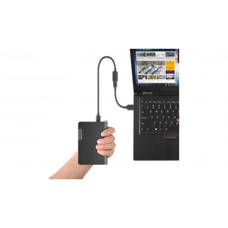 Lenovo Laptop Power Bank - External battery pack - 1 x 14000 mAh 48 Wh - gun metal - 7
