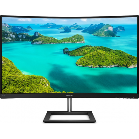 Philips E-line 325E1C - LED monitor - curved - 32" (31.5" viewable) - 2560 x 1440 QHD @ 75 Hz - VA - 250 cd / m² - 3000:1 - 4 ms - HDMI, VGA, DisplayPort - textured black - 4