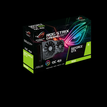 Asus Rog Strix Gtx1650 O4g Gaming Oc Edition Graphics Card Gf Gtx 1650 4 Gb Gddr5 Pcie 3 0 X16 2 X Hdmi 2 X Displayport