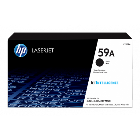 HP 59A - Black - original - LaserJet - toner cartridge (CF259A) - for LaserJet Enterprise M406, MFP M430; LaserJet Pro M304, M404, MFP M428 - 5