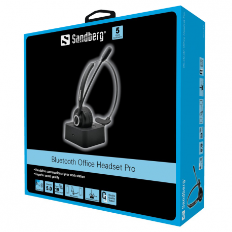 Sandberg Bluetooth Office Headset Pro - Headset - Bluetooth - wireless - 1