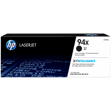 HP 94X - Black - original - LaserJet - toner cartridge (CF294X) - for LaserJet Pro M118dw, MFP M148dw, MFP M148fdw - 5