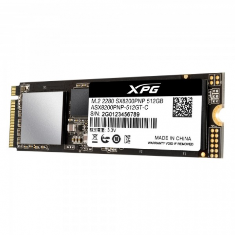 ADATA XPG SX8200 Pro - SSD - 512 GB - internal - M.2 2280 - PCIe 3.0 x4 (NVMe) - 2