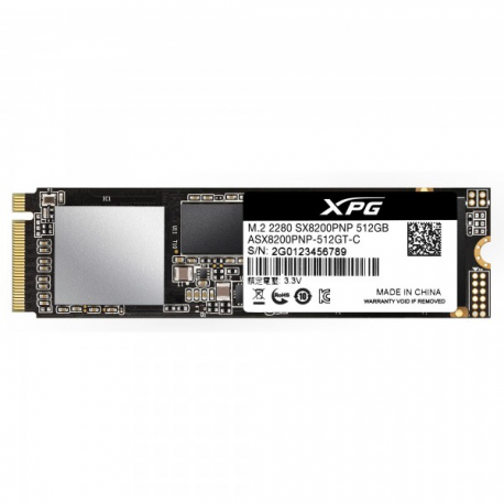 ADATA XPG SX8200 Pro - SSD - 512 GB - internal - M.2 2280 - PCIe 3.0 x4 (NVMe) - 3
