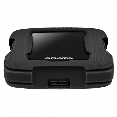 ADATA HD330 - Hard drive - 1 TB - external (portable) - USB 3.1 - 256-bit AES - black - 3